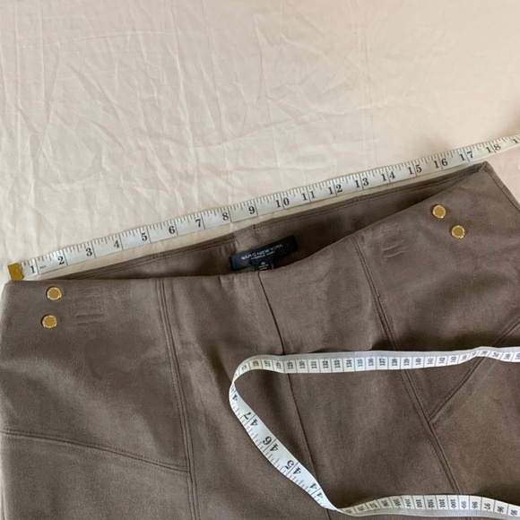 Andrew March taupe faux‎ suede pants XL NWT - Picture 6 of 9